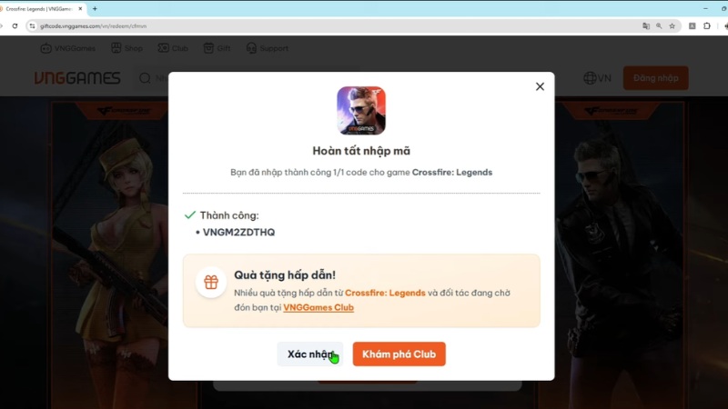 Bước 5: Nhấn Nhận thưởng để đổi quà Bước 5: Nhấn Nhận thưởng để đổi quà