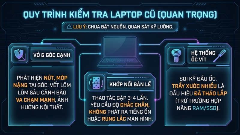 Kiểm tra ngoại h&igrave;nh v&agrave; khớp nối
