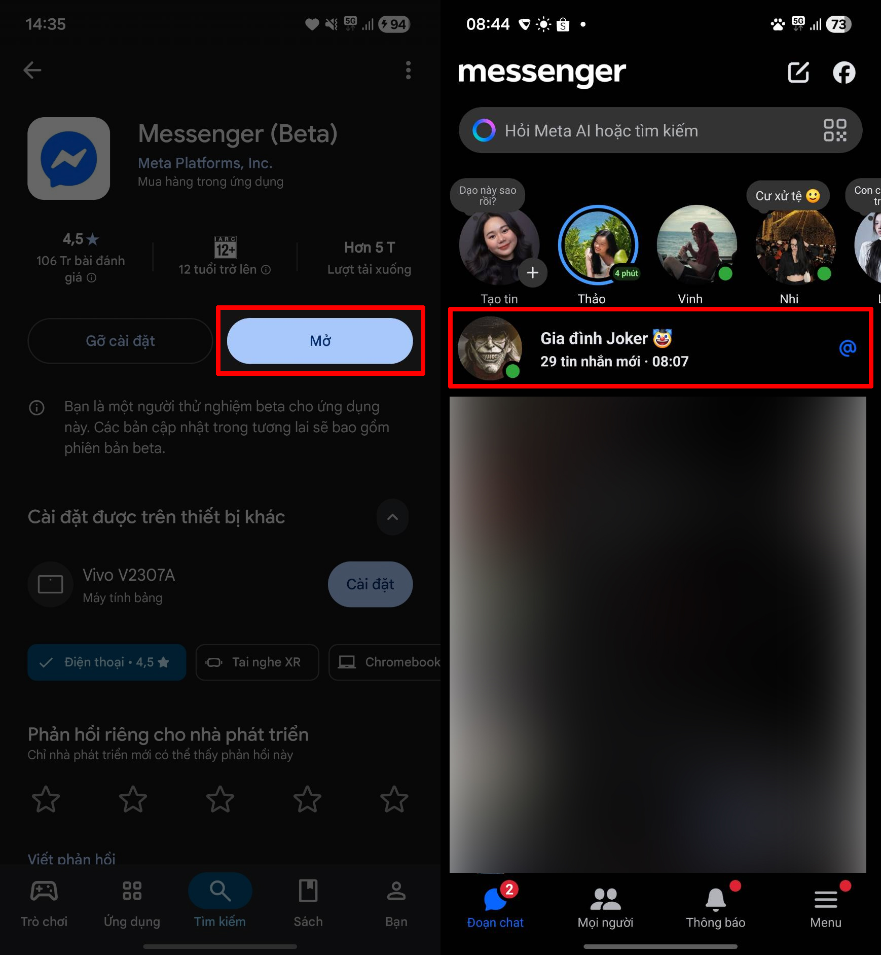 Cách tóm tắt đoạn chat bằng Meta AI trong Messenger