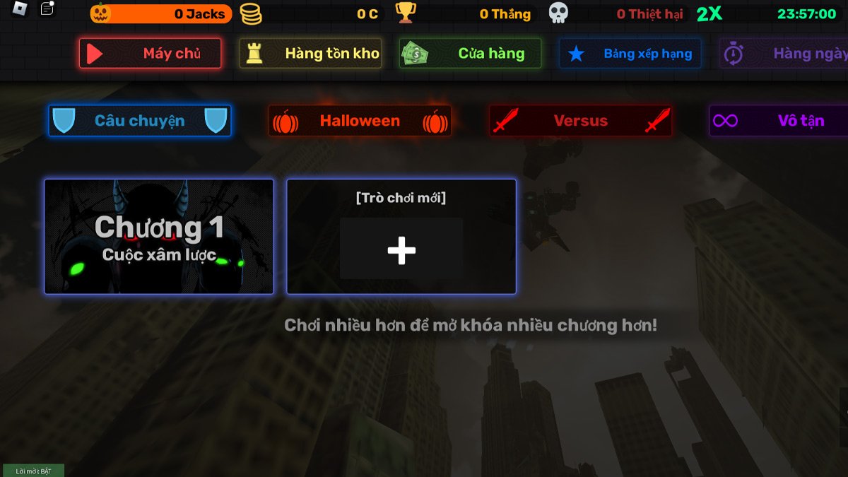 Bước 1: Mở Roblox và vào game Skibi Defense