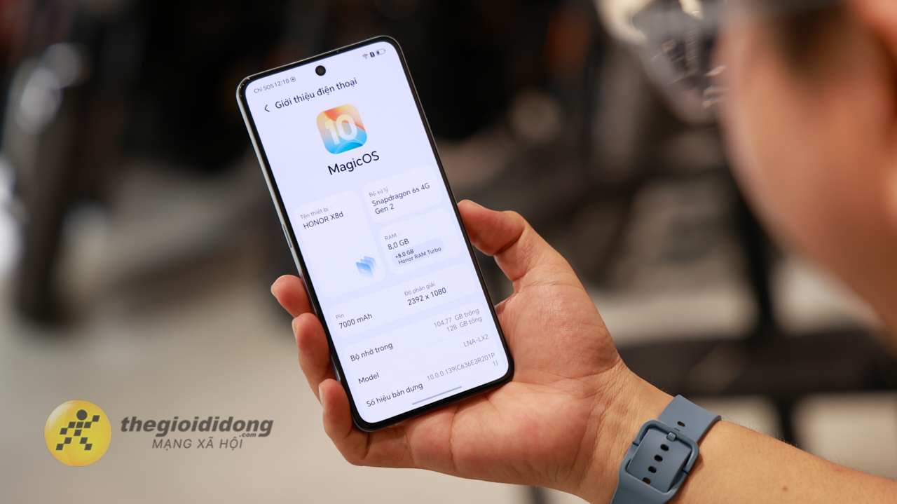 Trên tay HONOR X8d: Màn hình AMOLED siêu sáng 3.000 nits, pin lớn 7.000 mAh