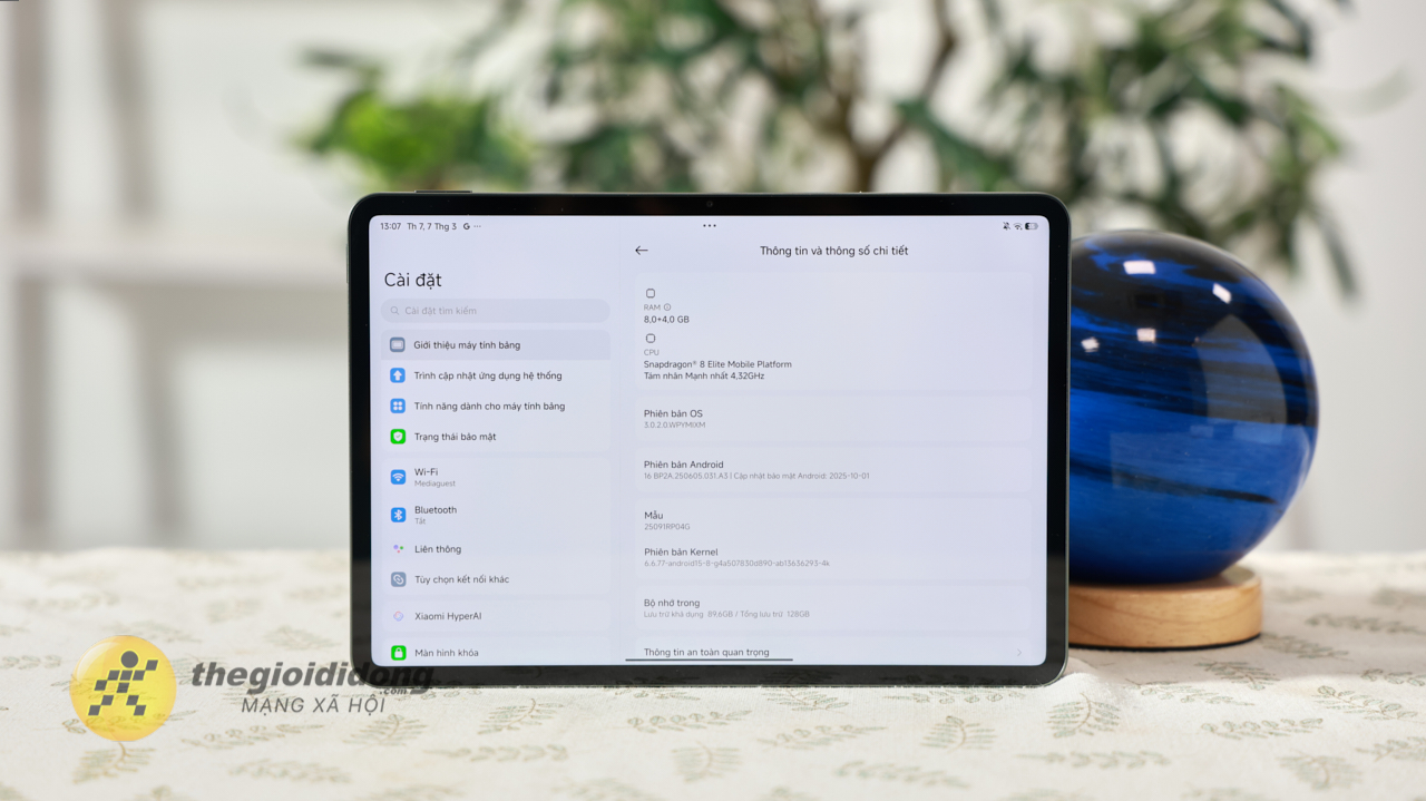 Trên tay Xiaomi Pad 8 Pro: Màn hình 3.2K, chip Snapdragon 8 Elite cực mạnh