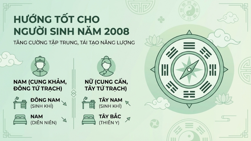HHướng mang lại may mắn cho Mậu T&yacute; l&agrave; Đ&ocirc;ng Nam