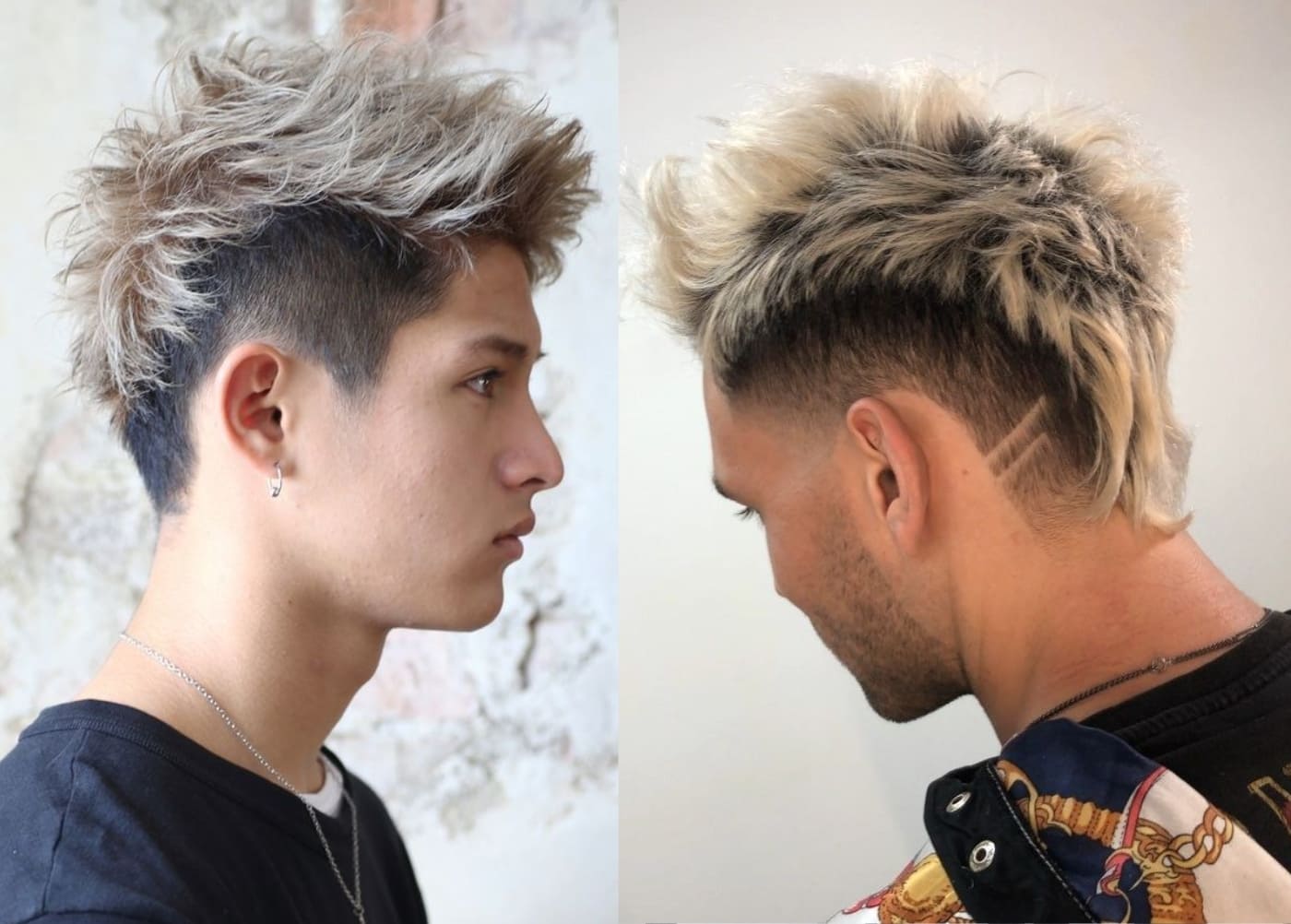 Tóc Mohican bạch kim