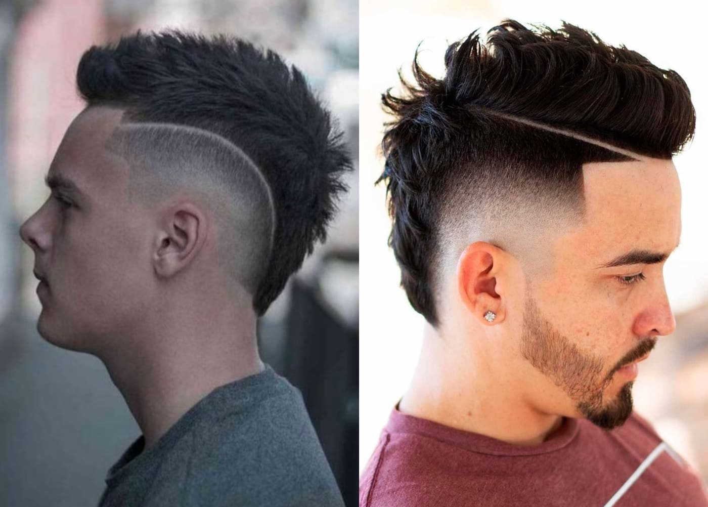Tóc Mohican kẻ vạch 