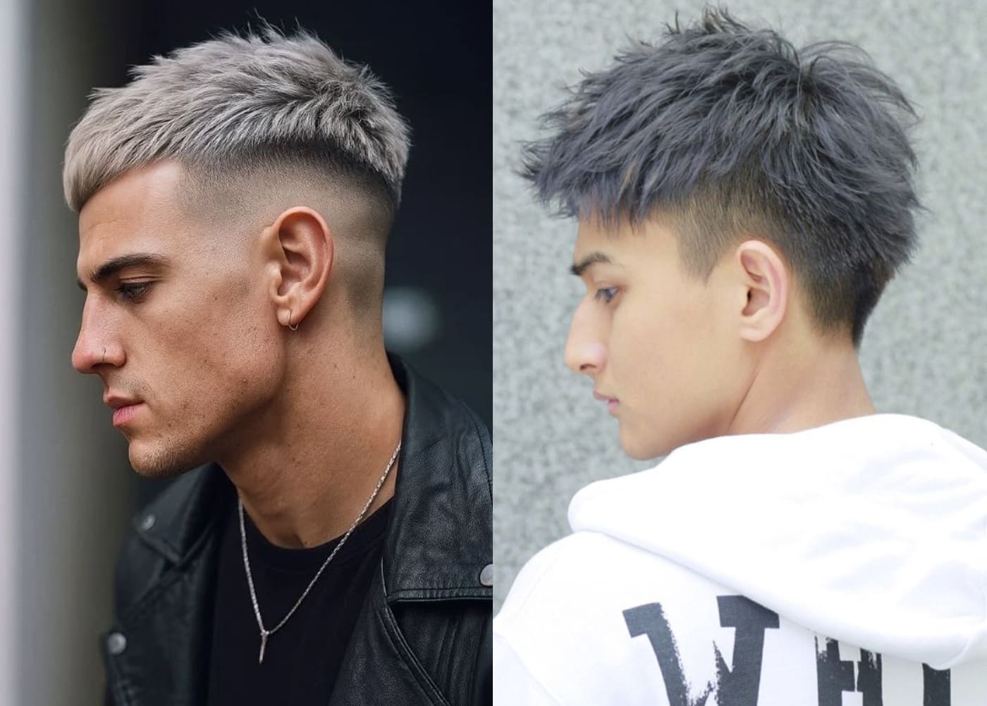 Tóc Mohican xám khói