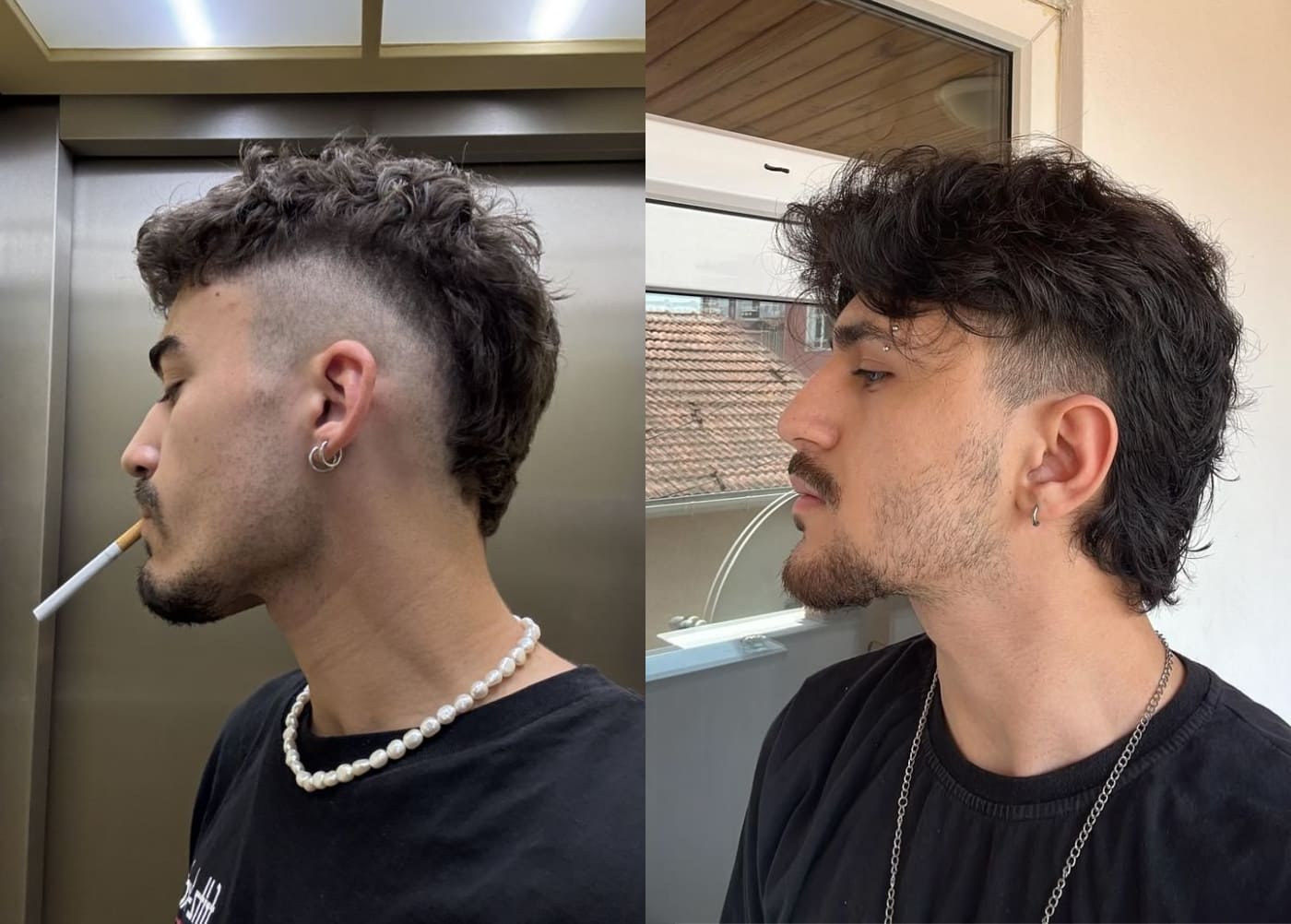 Tóc Mohican xoăn nhẹ