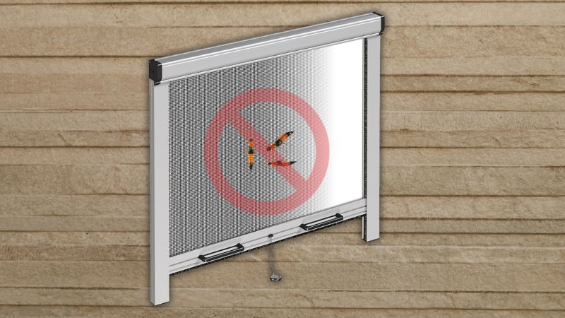 Sử dụng lưới chống côn trùng để ngăn ngừa kiến ba khoang vào nhà