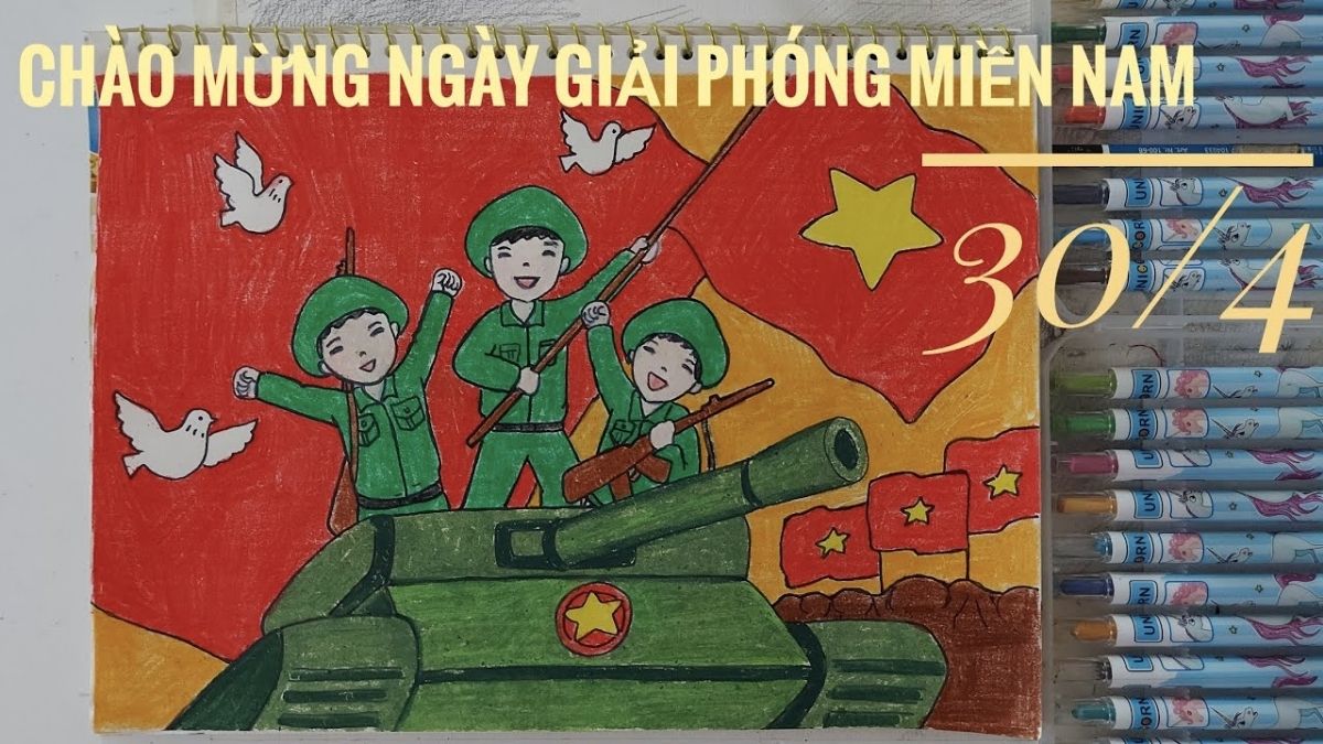 Ý tưởng vẽ tranh về ngày 30/4 đẹp và ý nghĩa