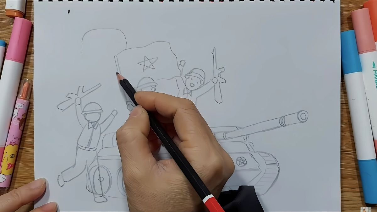 Bước 1: Lên ý tưởng cho bức tranh