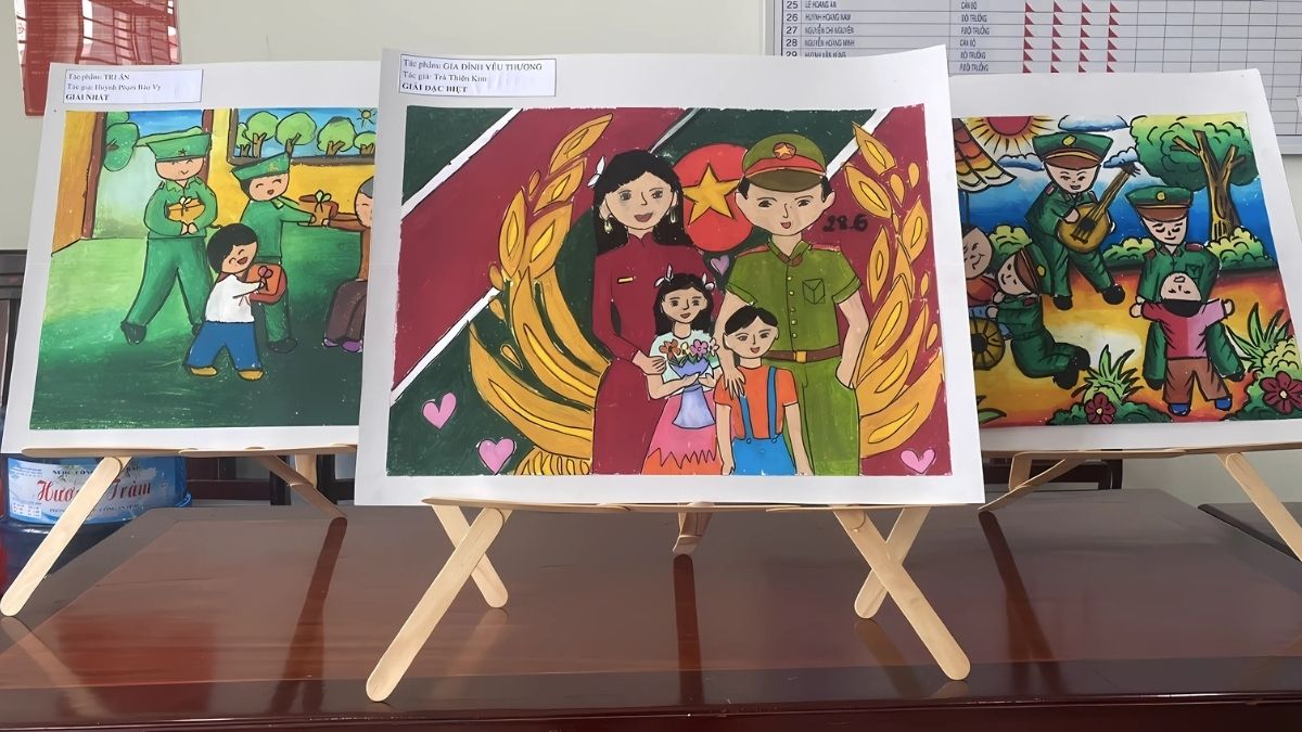 Vẽ tranh 30/4 về đất nước