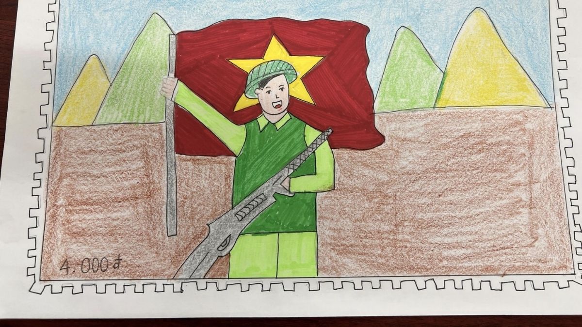 Vẽ tranh 30/4 về đất nước