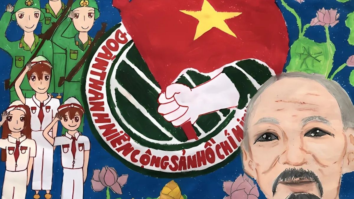 Vẽ tranh 30/4 về đất nước