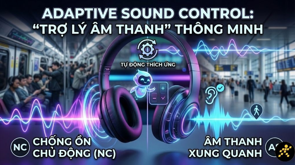 Chức năng ch&iacute;nh của Adaptive Sound Control