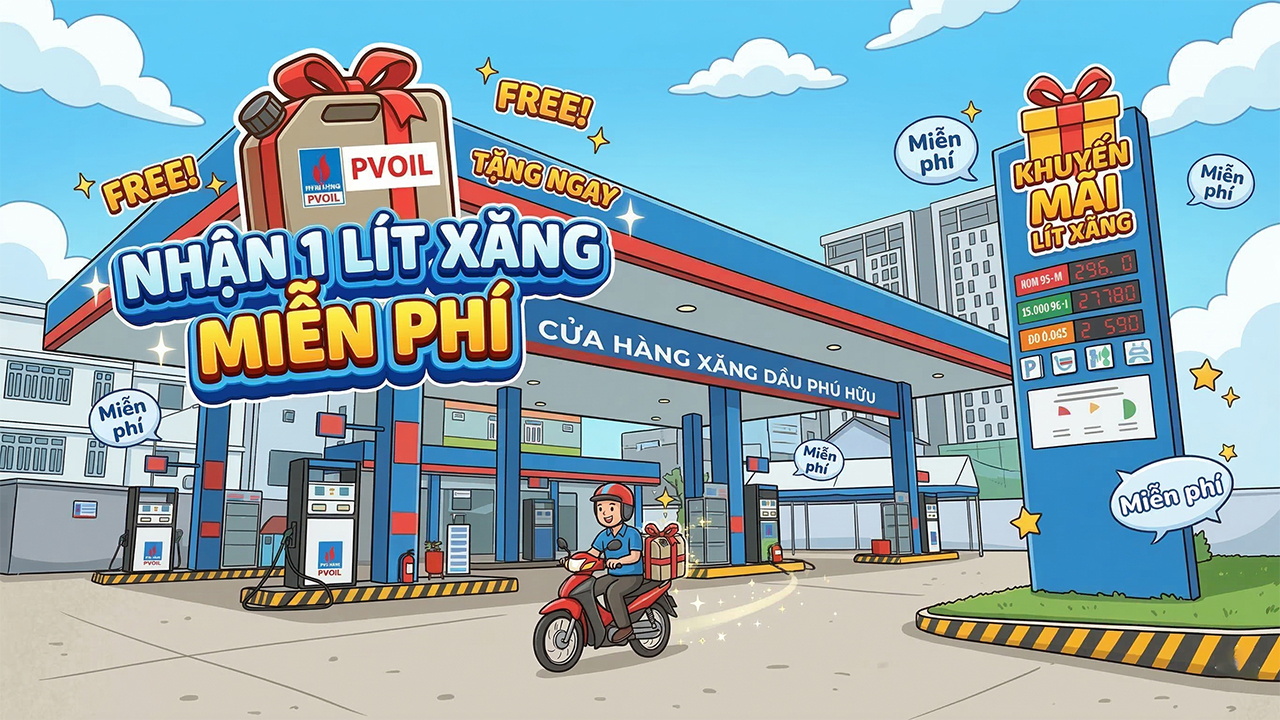 Cách Nhận 1 Lít Xăng Miễn Phí