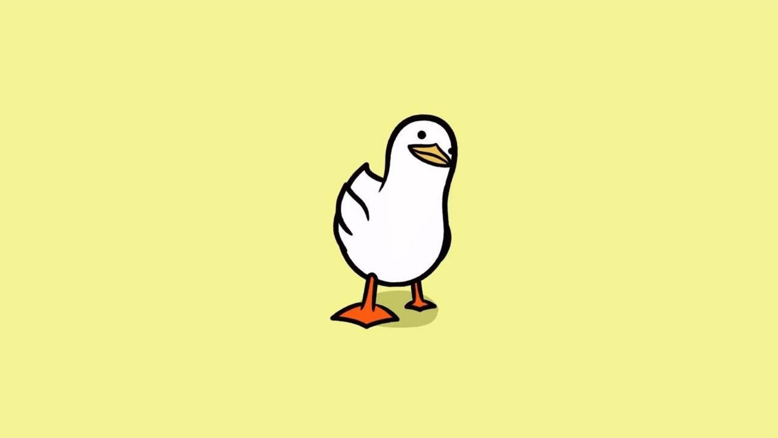 Hình nền chú vịt vàng cute