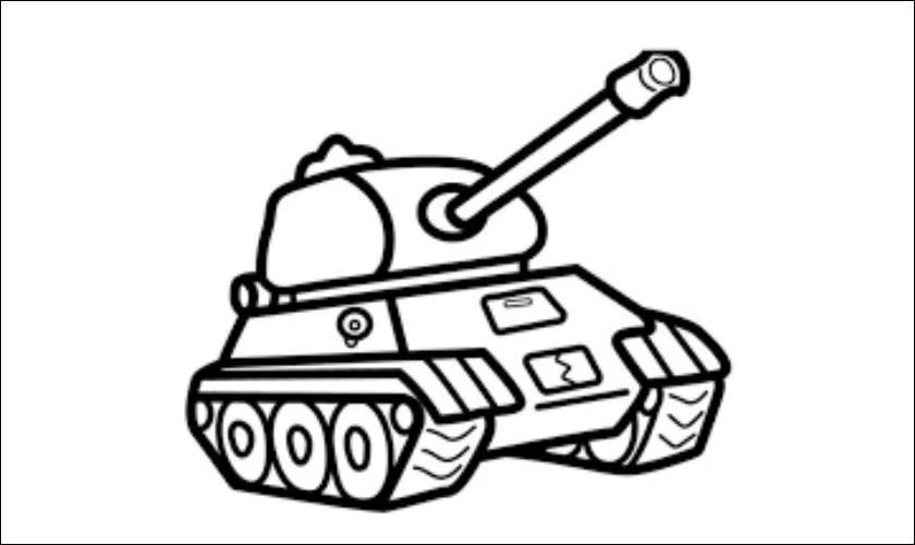 Tranh tô màu 30/4 1/5 cho bé tập tô