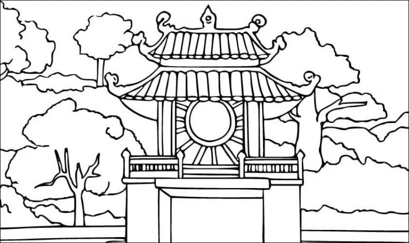 Tranh tô màu 30/4 1/5 cho bé tập tô