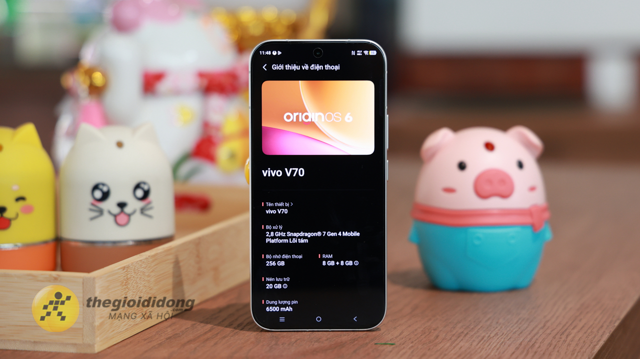 Trên tay vivo V70: Thiết kế cao cấp, mỏng nhẹ pin 6.500 và hệ thống camera Zeiss