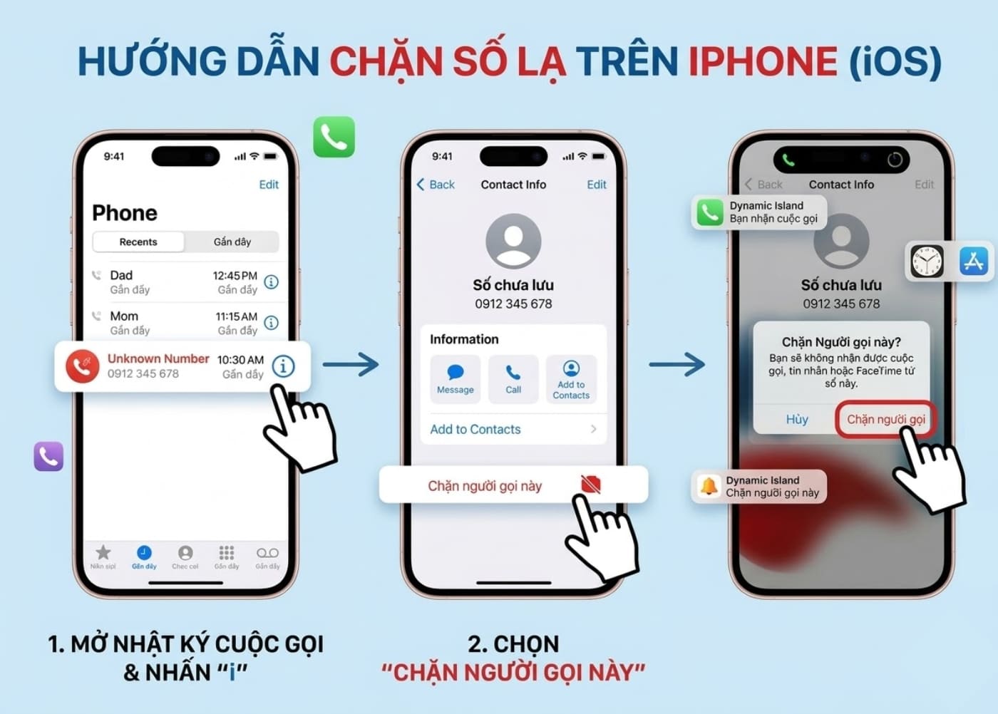 Chặn đầu số 024 lừa đảo trên iPhone