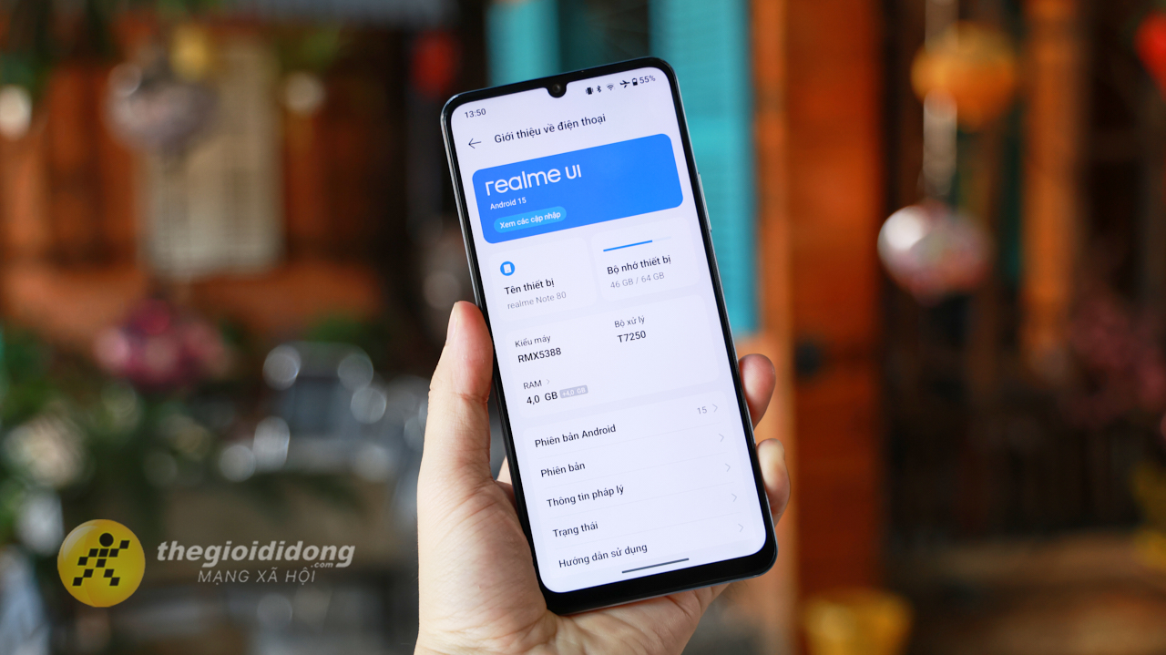 Cách bật tính năng làm dịu mắt trên realme Note 80