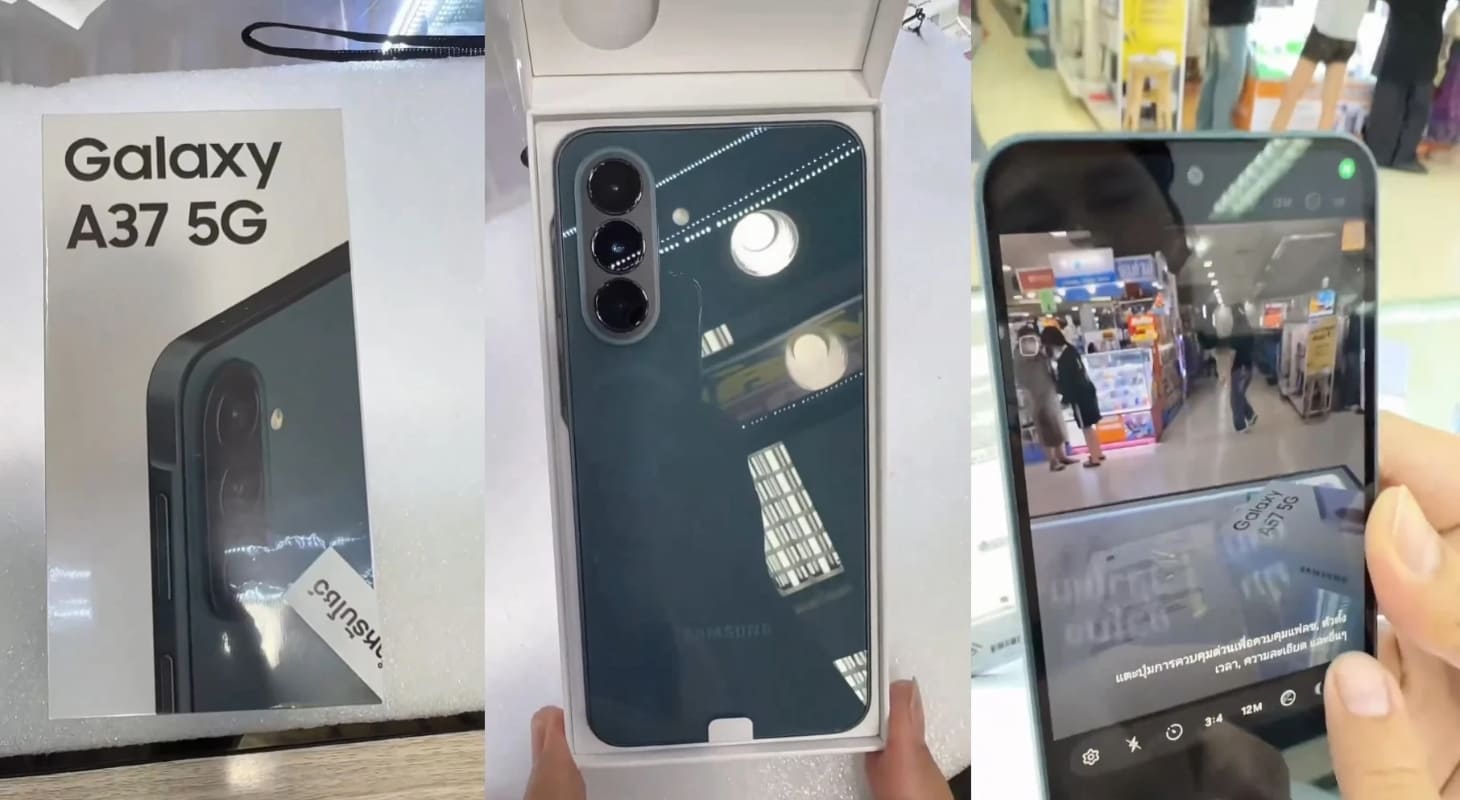 Hình ảnh Samsung Galaxy A37 rò rỉ tại Thái Lan