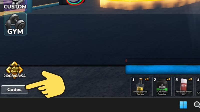 Dán mã code vào ô trống hiển thị trên màn hình