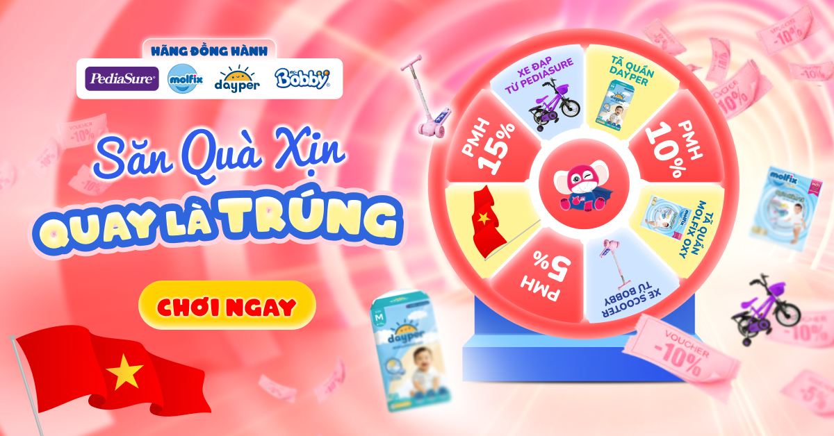 Săn quà xịn - Quay là trúng chỉ có tại AVAKids
