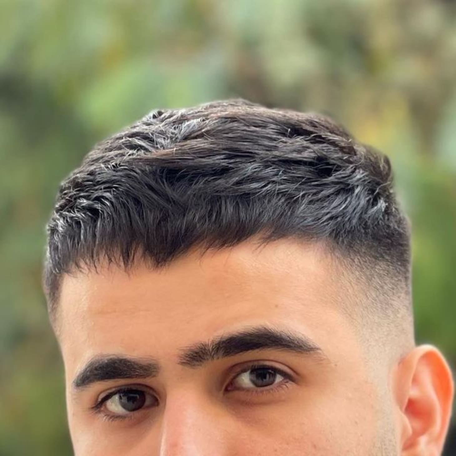 Tóc French Crop dành cho nam mặt tròn