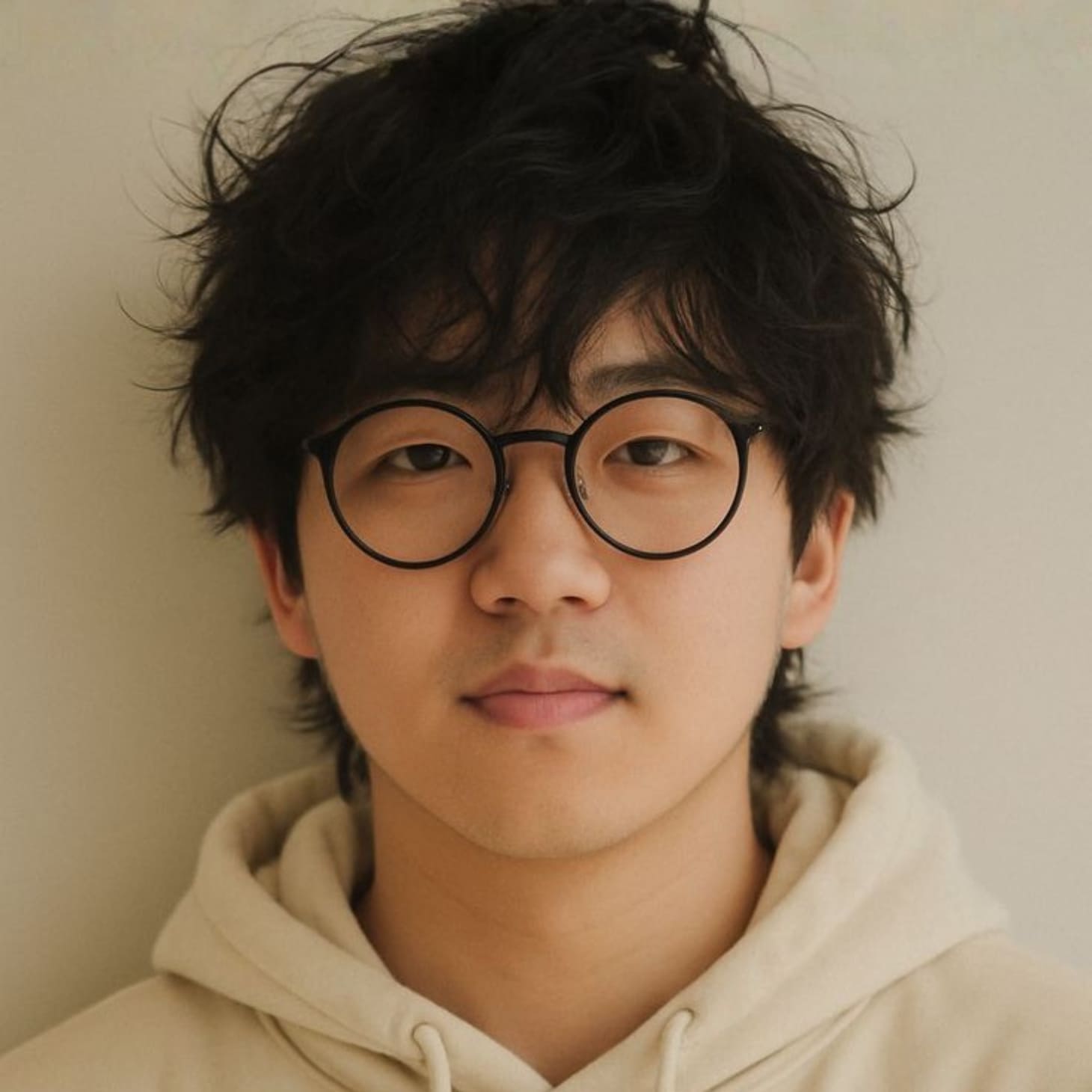 Các bạn nam mặt tròn phù hợp với kiểu tóc uốn xù tự nhiên