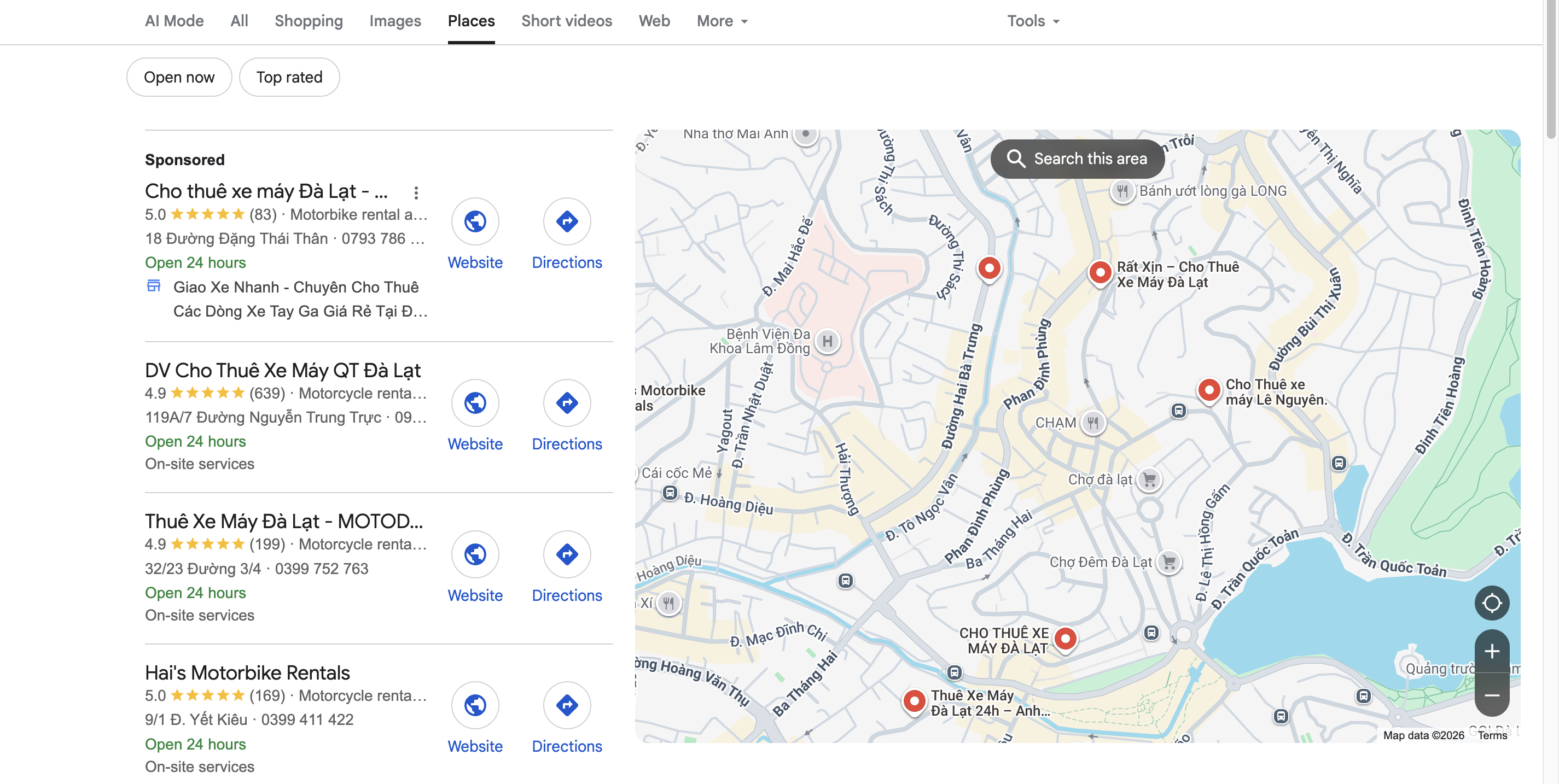 Xem địa điểm v&agrave; đ&aacute;nh gi&aacute; thực tế từ người d&ugrave;ng