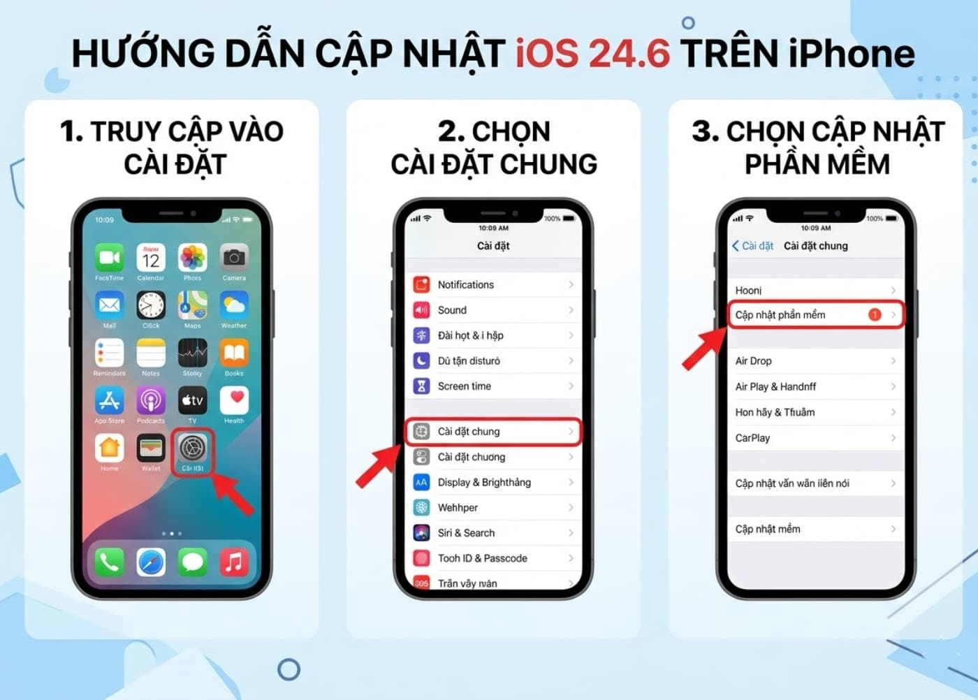 Cập nhật iOS 26.4 cho iPhone của bạn