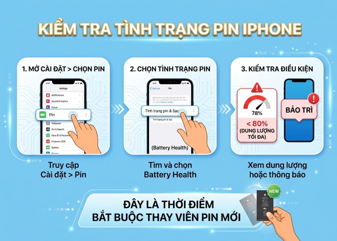 Kiểm tra tình trạng pin của iPhone 11