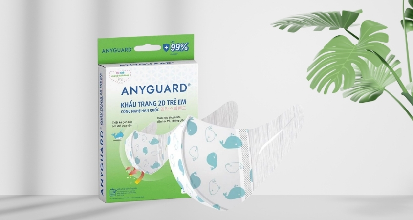 Hộp 10 cái khẩu trang y tế cho bé Anyguard VN-799520-10H 3 lớp Hộp 10 cái khẩu trang y tế cho bé Anyguard VN-799520-10H 3 lớp