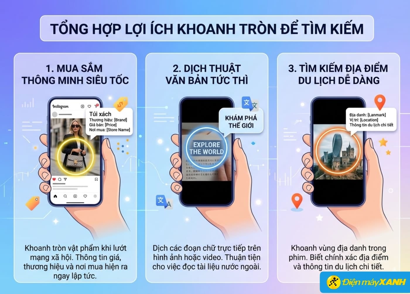 Tính năng Khoanh tròn tìm kiếm mang lại nhiều lợi ích cho người dùng Tính năng Khoanh tròn tìm kiếm mang lại nhiều lợi ích cho người dùng