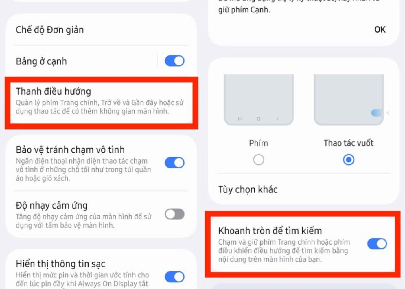 Cách bật tính năng Khoanh tròn tìm kiếm 2 Cách bật tính năng Khoanh tròn tìm kiếm 2