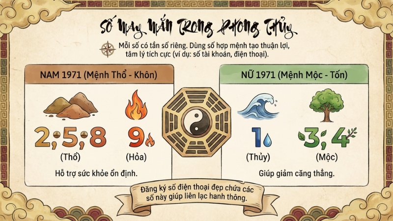 Con số may mắn tuổi 1971