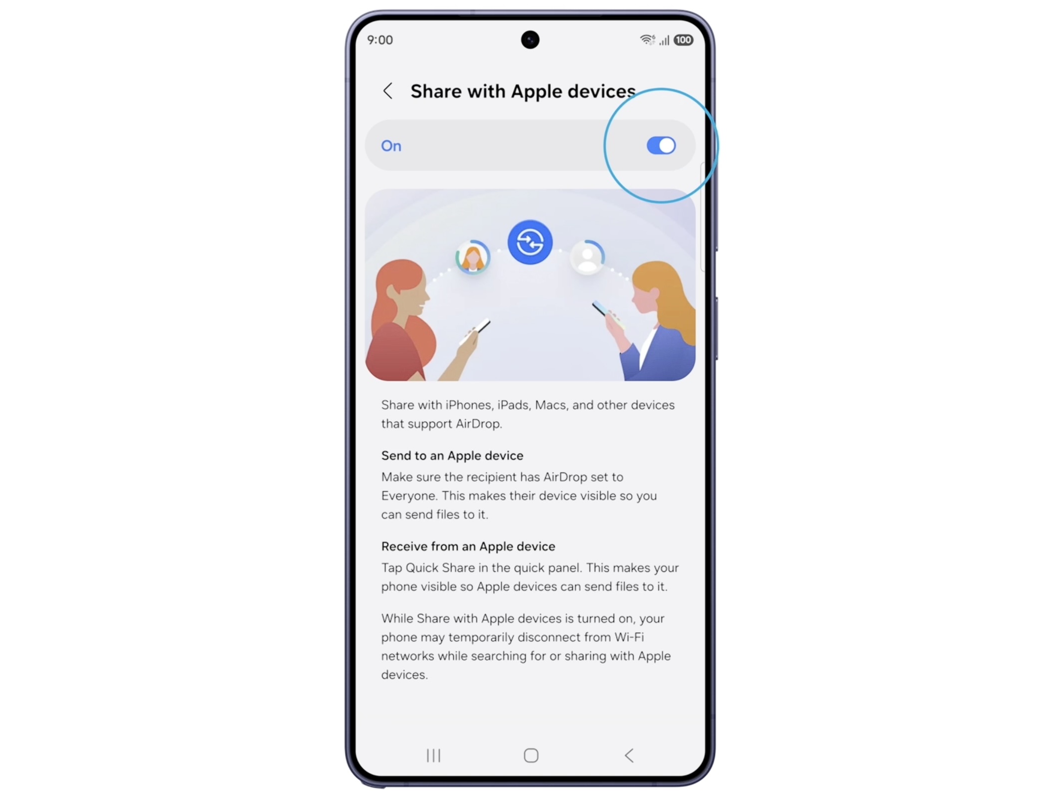 Samsung chính thức mang AirDrop lên Galaxy S26 Samsung chính thức mang AirDrop lên Galaxy S26