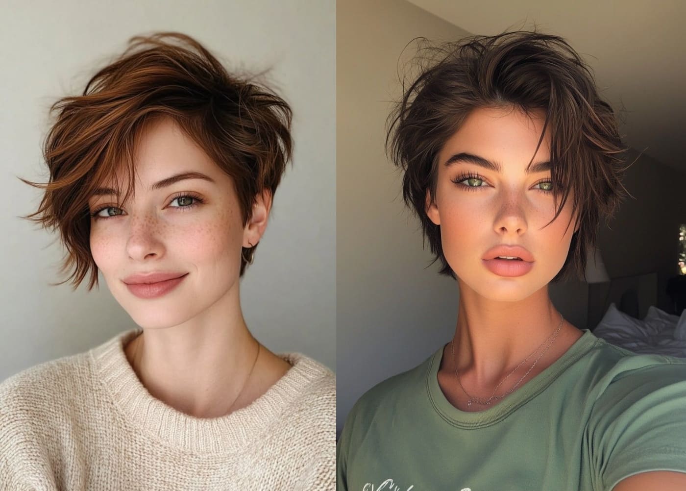 Tóc tomboy mái chéo 7/3 phong cách thần tượng