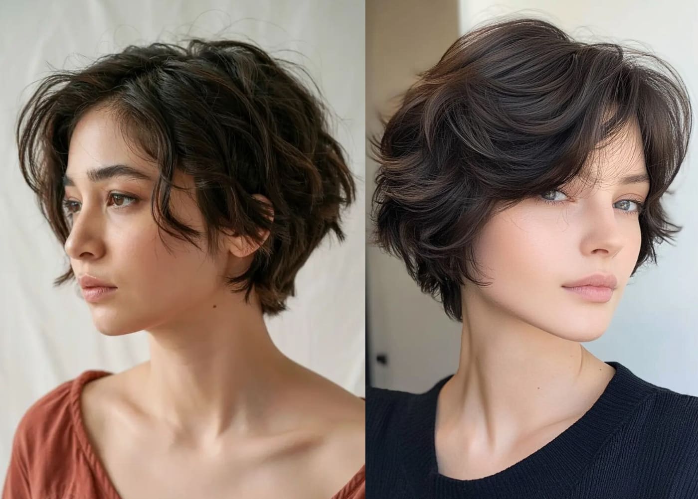 Tóc tomboy Layer dáng Bob dài tinh tế