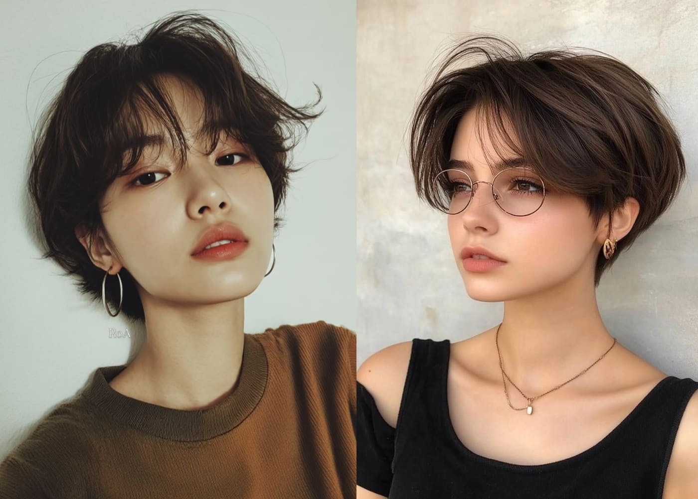 Tóc tomboy hai mái rẽ ngôi 5/5 lãng tử