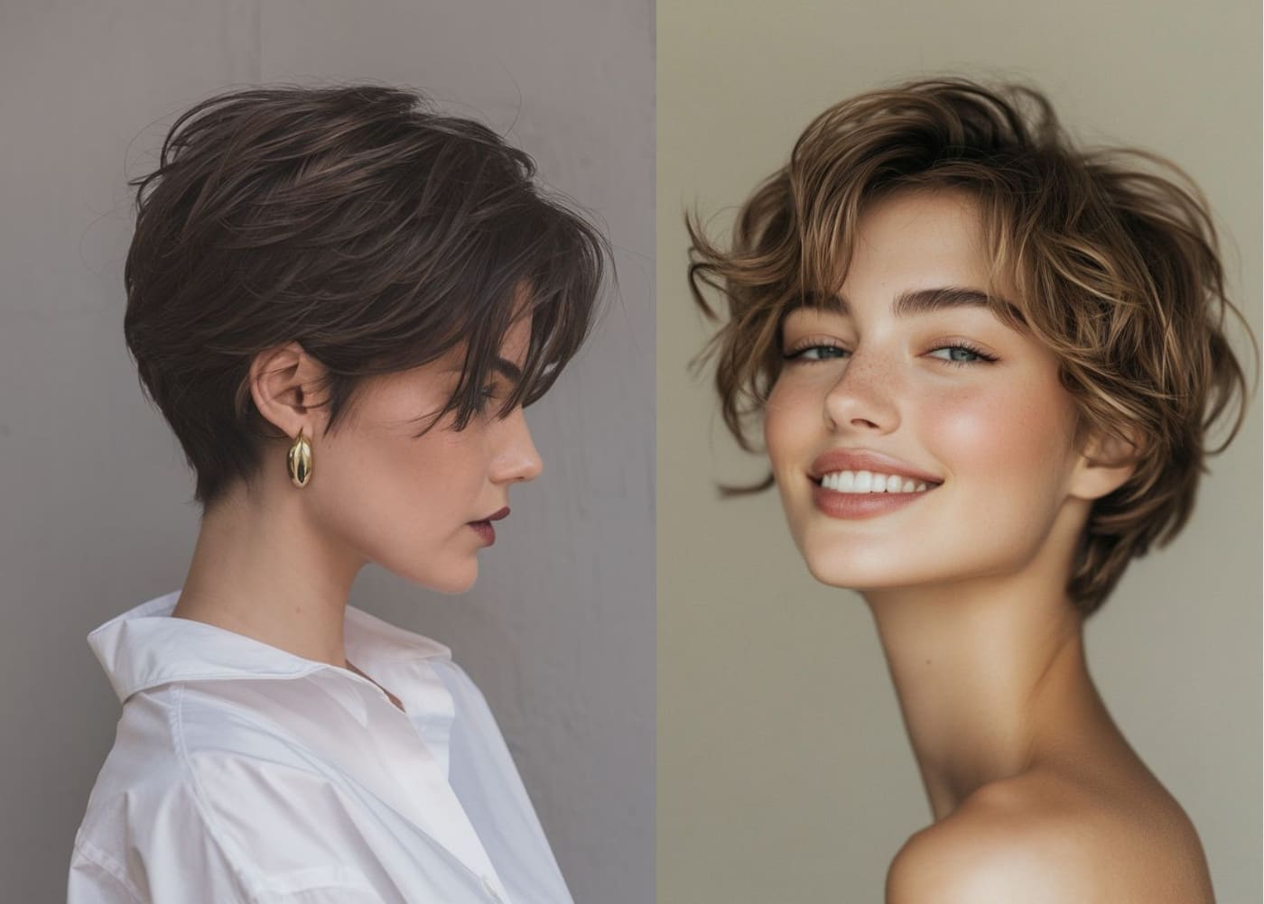 Tóc tomboy Layer ngắn cơ bản cho mọi đối tượng