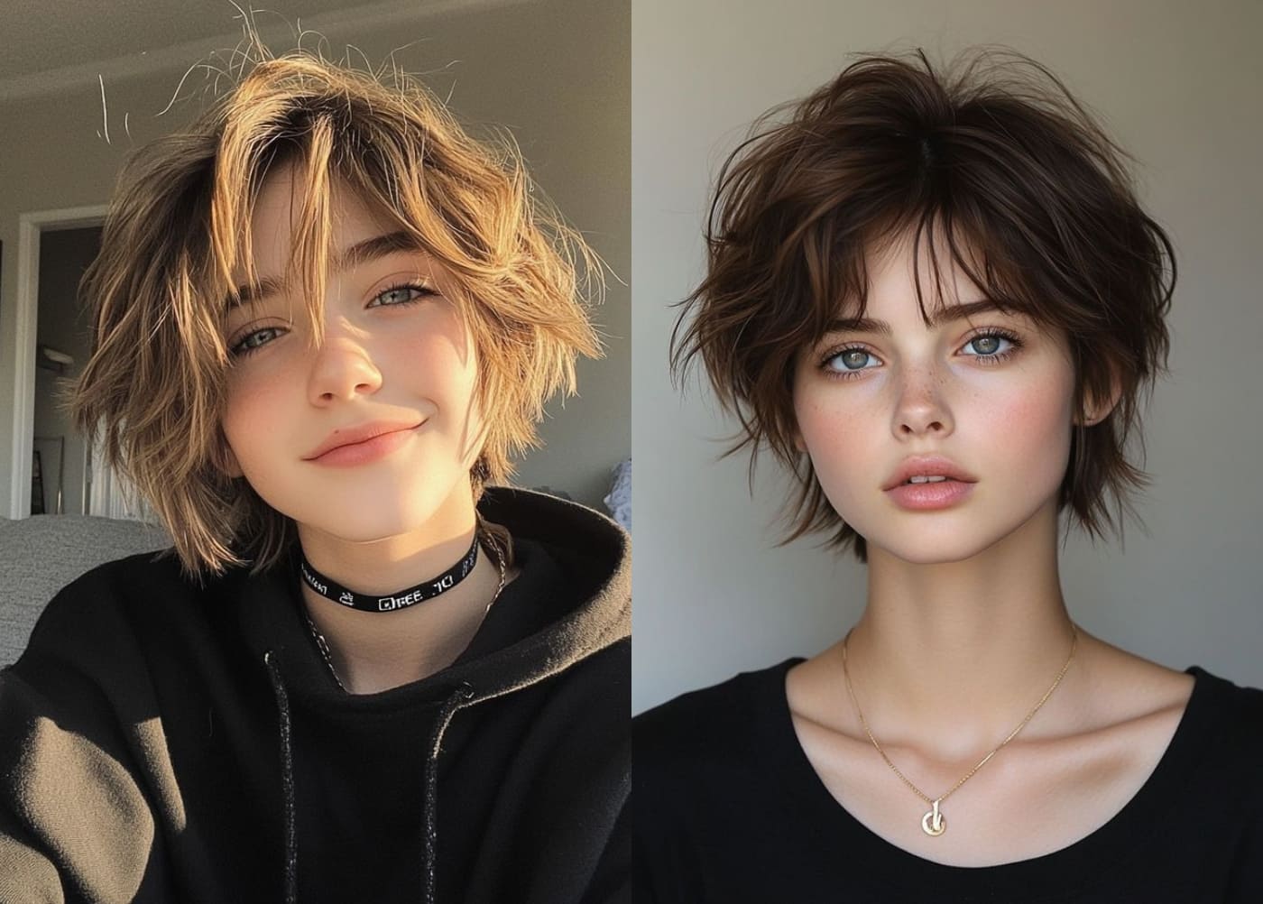 Tóc Shaggy tomboy tỉa rối ngẫu hứng cho người bận rộn