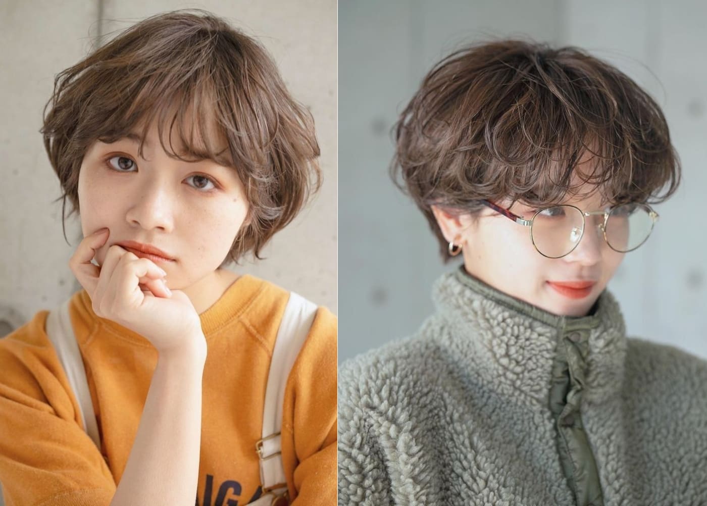 Tóc tomboy uốn cụp chữ C giúp ôm sát khuôn mặt