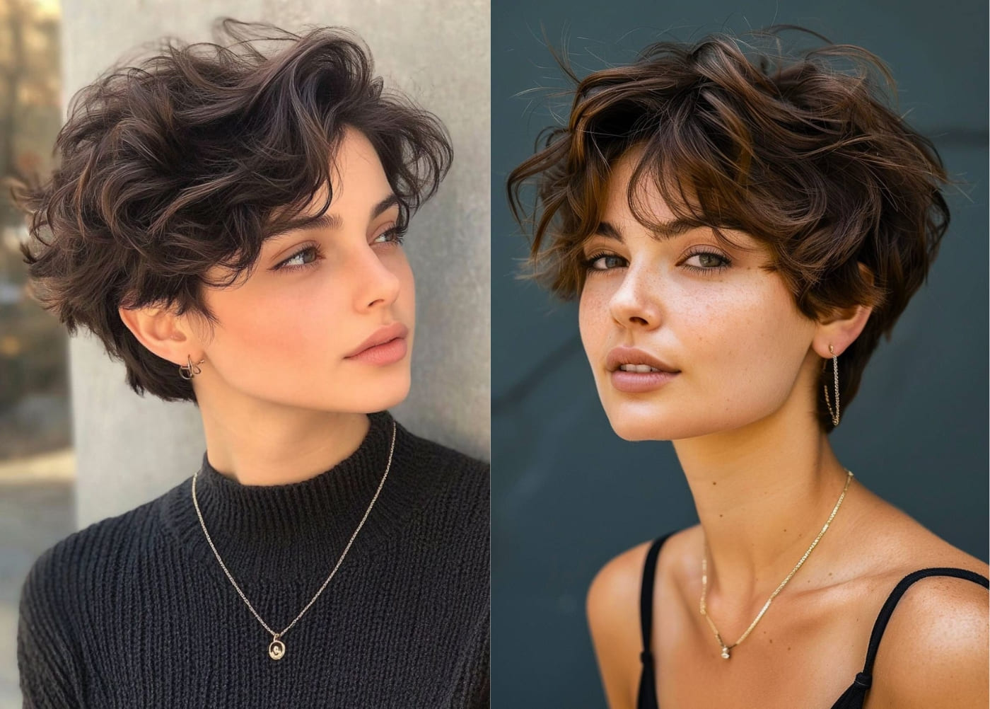 Tóc tomboy uốn xoăn sóng nước nữ tính