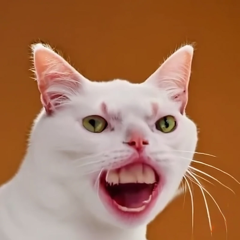 Tổng hợp meme mèo biểu cảm ngơ ngác, vô tri cực hài, phù hợp để phản ứng mọi tình huống khó đỡ