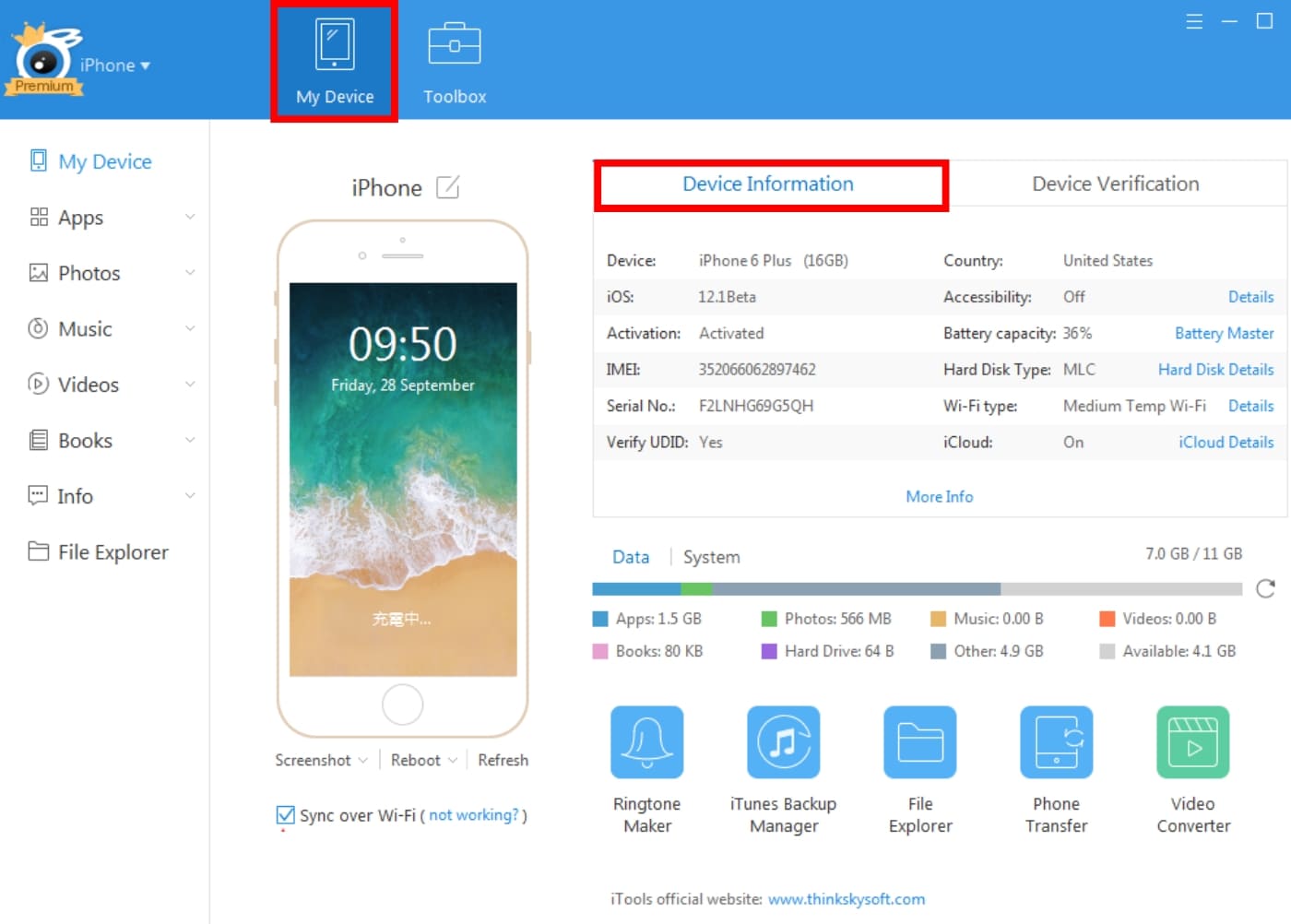 Kiểm tra pin iPhone đã thay chưa bằng phần mềm iTools Kiểm tra pin iPhone đã thay chưa bằng phần mềm iTools