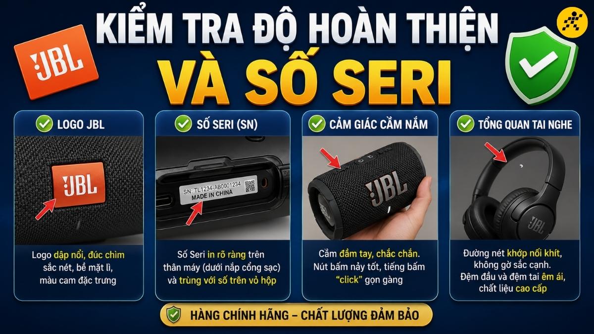 Kiểm tra độ hoàn thiện và số seri Kiểm tra độ hoàn thiện và số seri