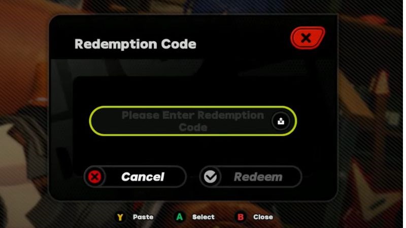 Nhập mã code vào ô trống Nhập mã code vào ô trống