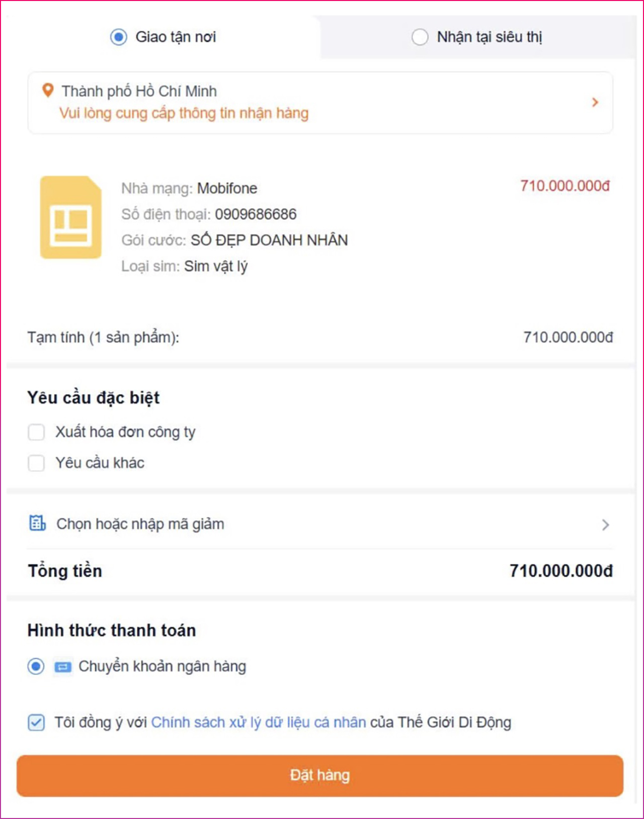 Nằm nhà mua SIM, ship tận nơi, cái gì khó đã có TGDĐ lo! Nằm nhà mua SIM, ship tận nơi, cái gì khó đã có TGDĐ lo!